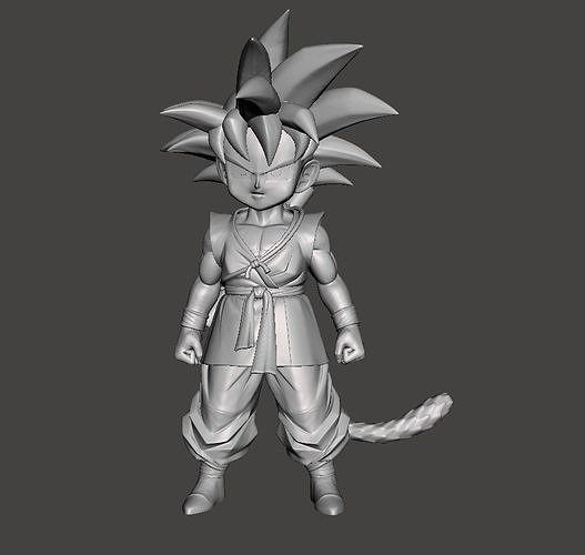 Goku Dragon Ball GT 3D Model 3D print model