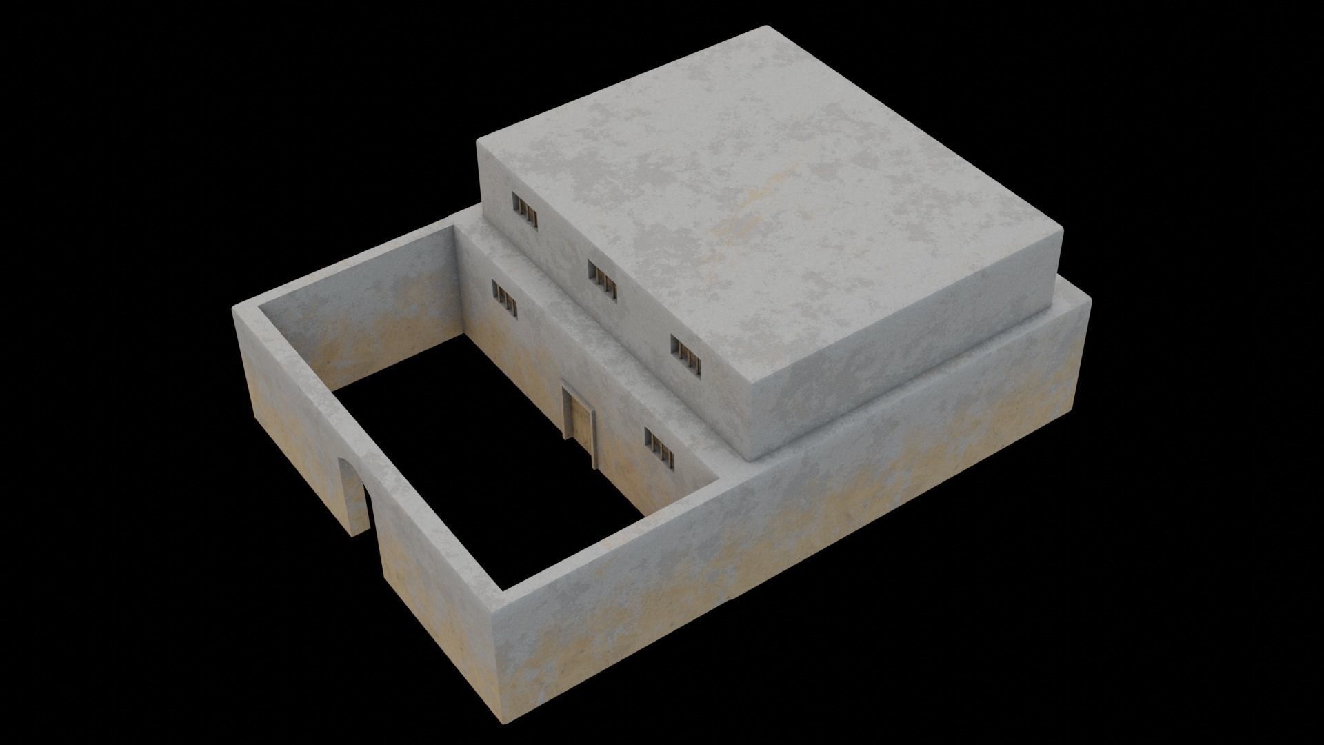 Egyptian House 08 3D model_5