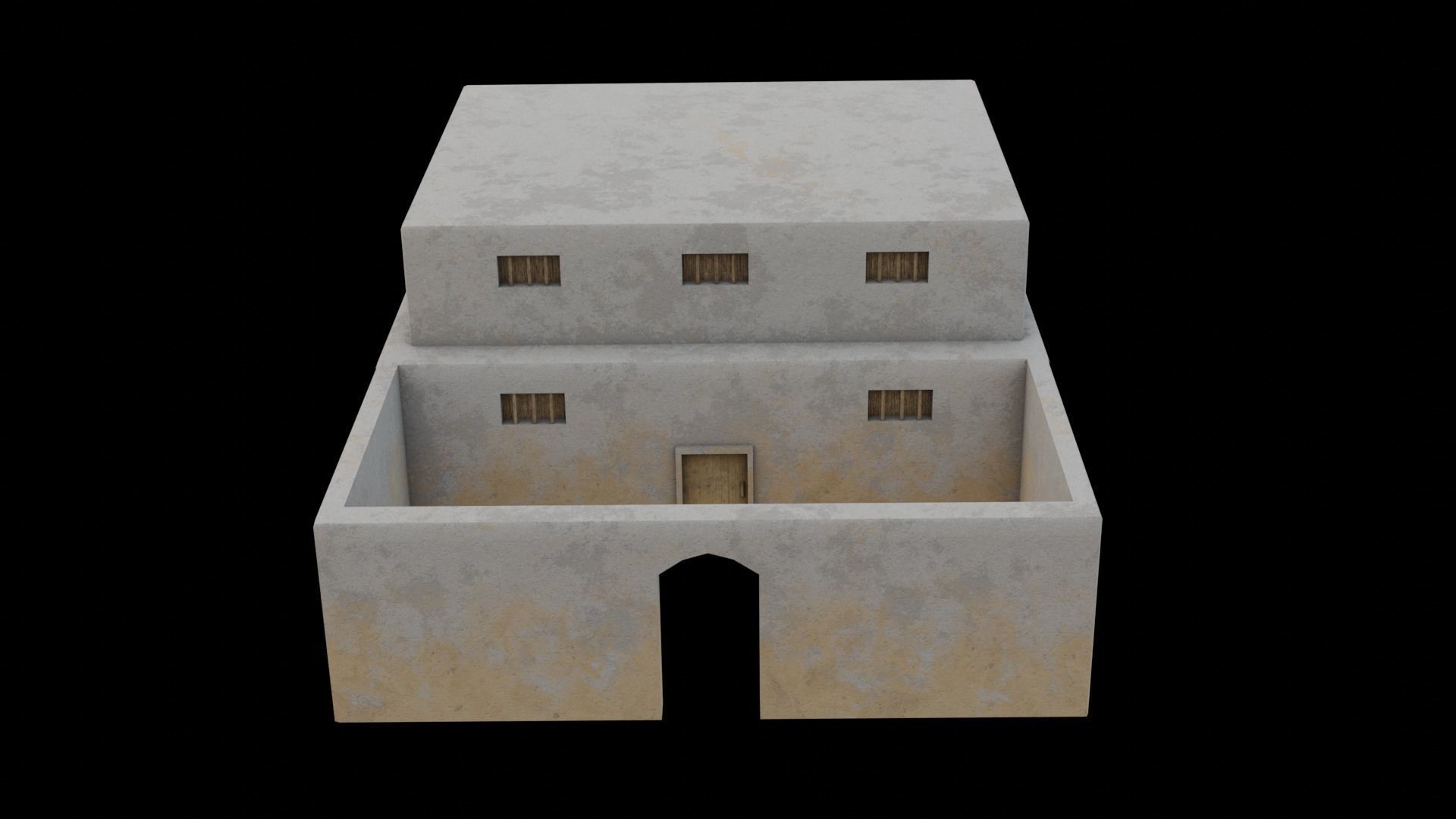 Egyptian House 08 3D model_3