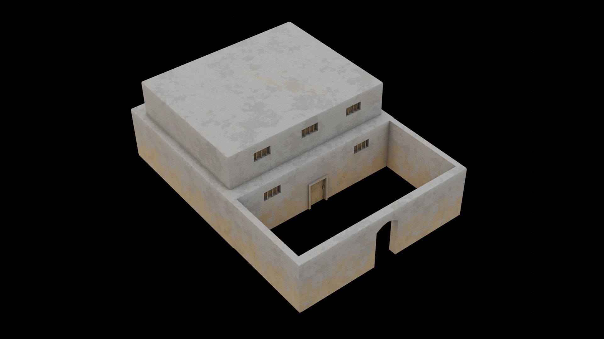 Egyptian House 08 3D model_2