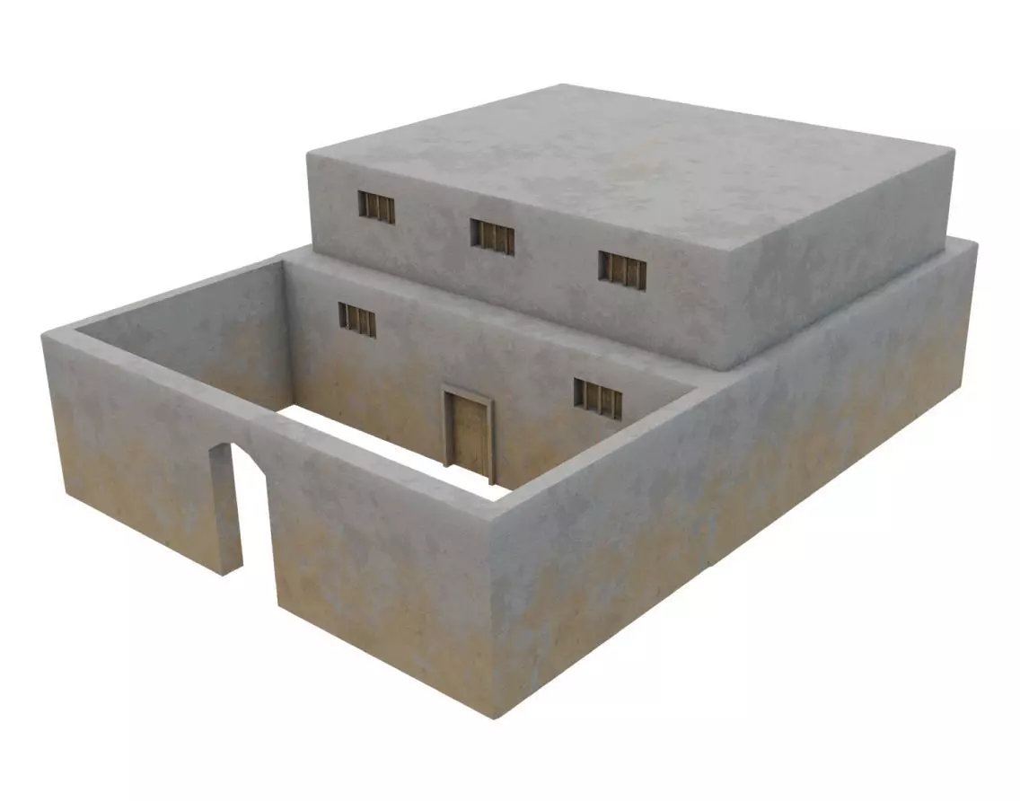 Egyptian House 08 3D model_0