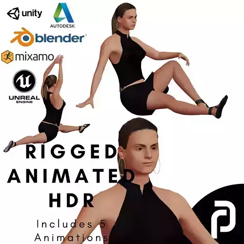 Female Character 1 3D model