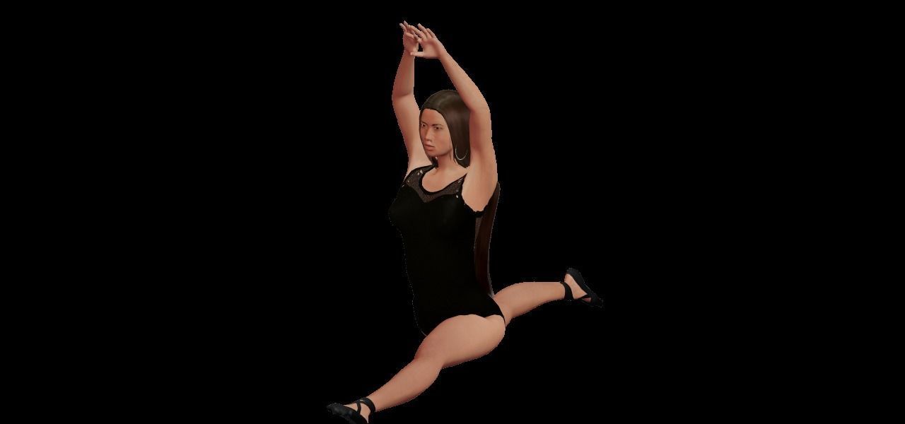 Female Character 2 3D model_3