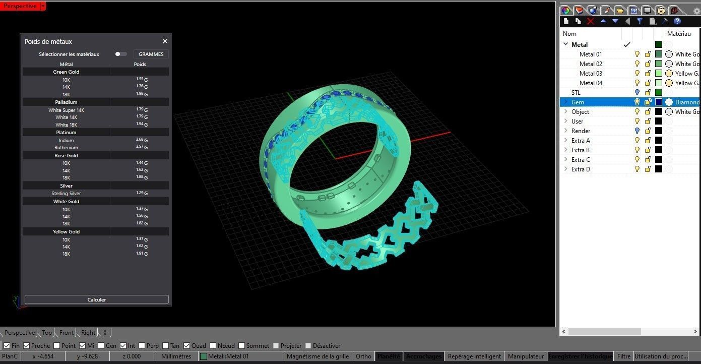 Women Wavy setting eternity ring 3D print model_9