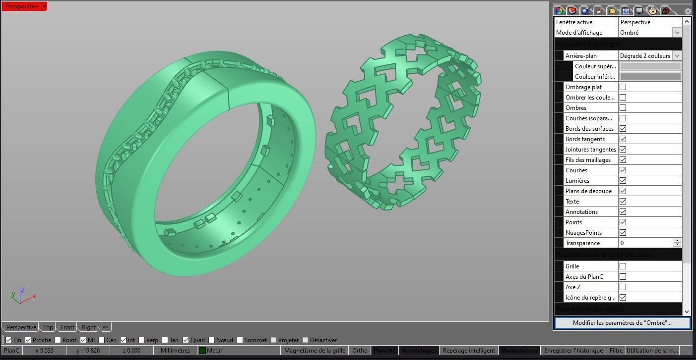 Women Wavy setting eternity ring 3D print model_4