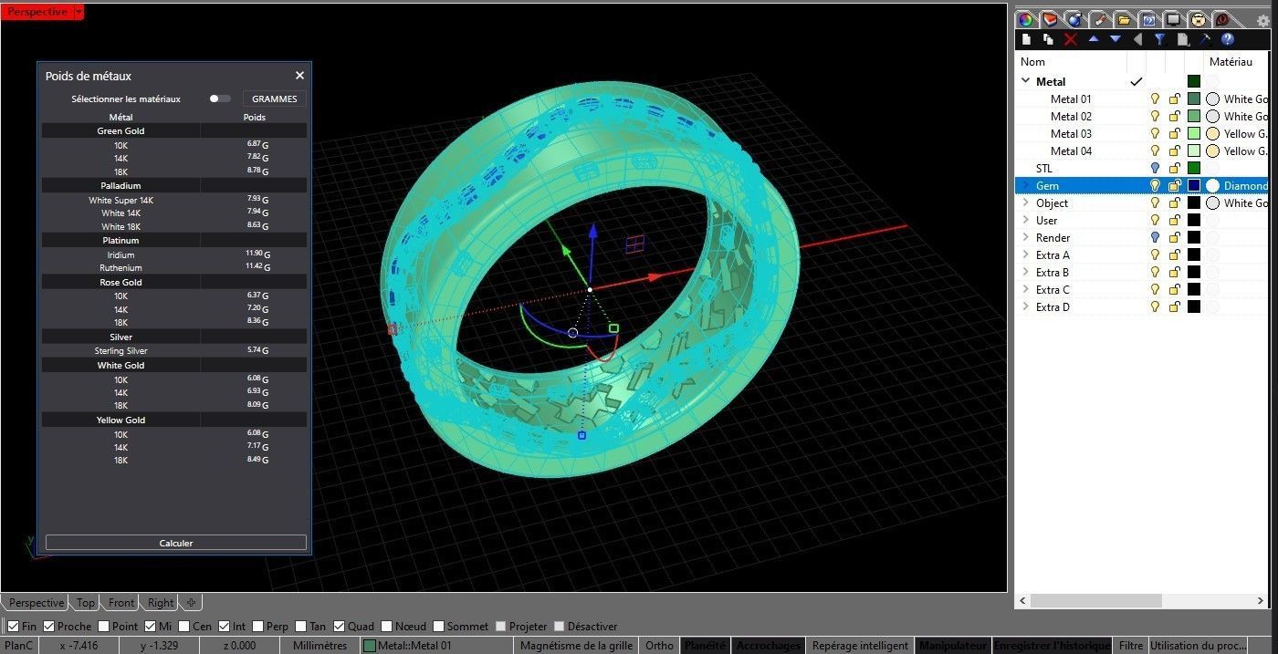 Women Wavy setting eternity ring 3D print model_8