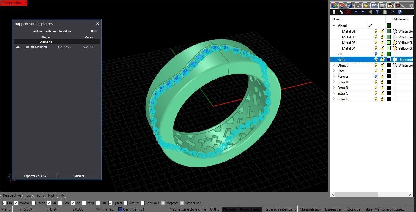 Women Wavy setting eternity ring 3D print model_10