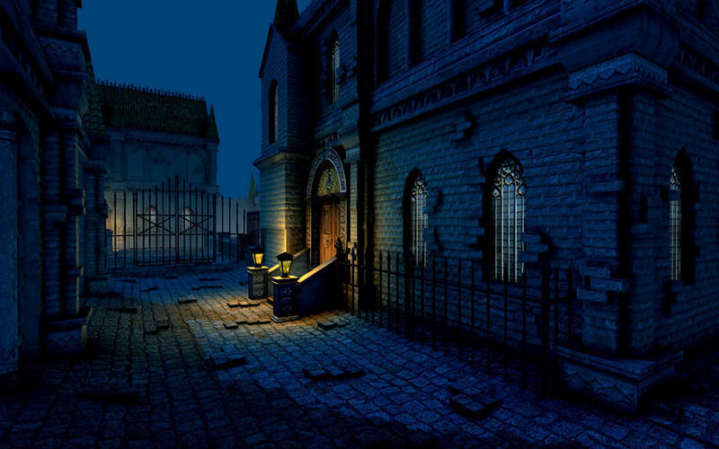 Modular Victorian City Low-poly 3D model_1
