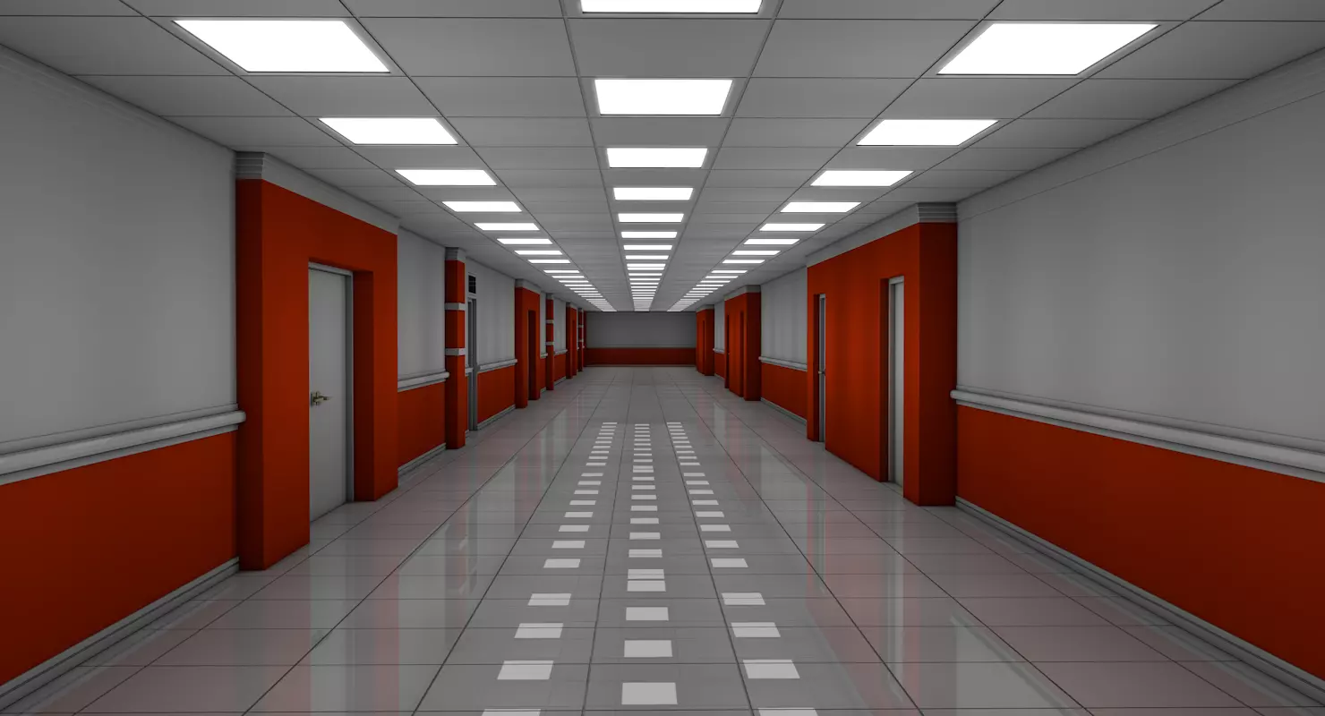 Apartment Hallway  3D model_0