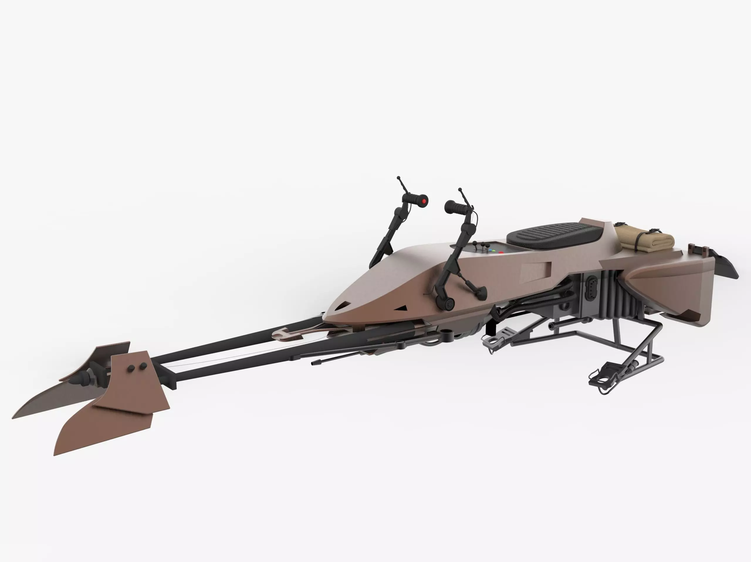 Imperial Speeder Bike from Star Wars 3D model_0