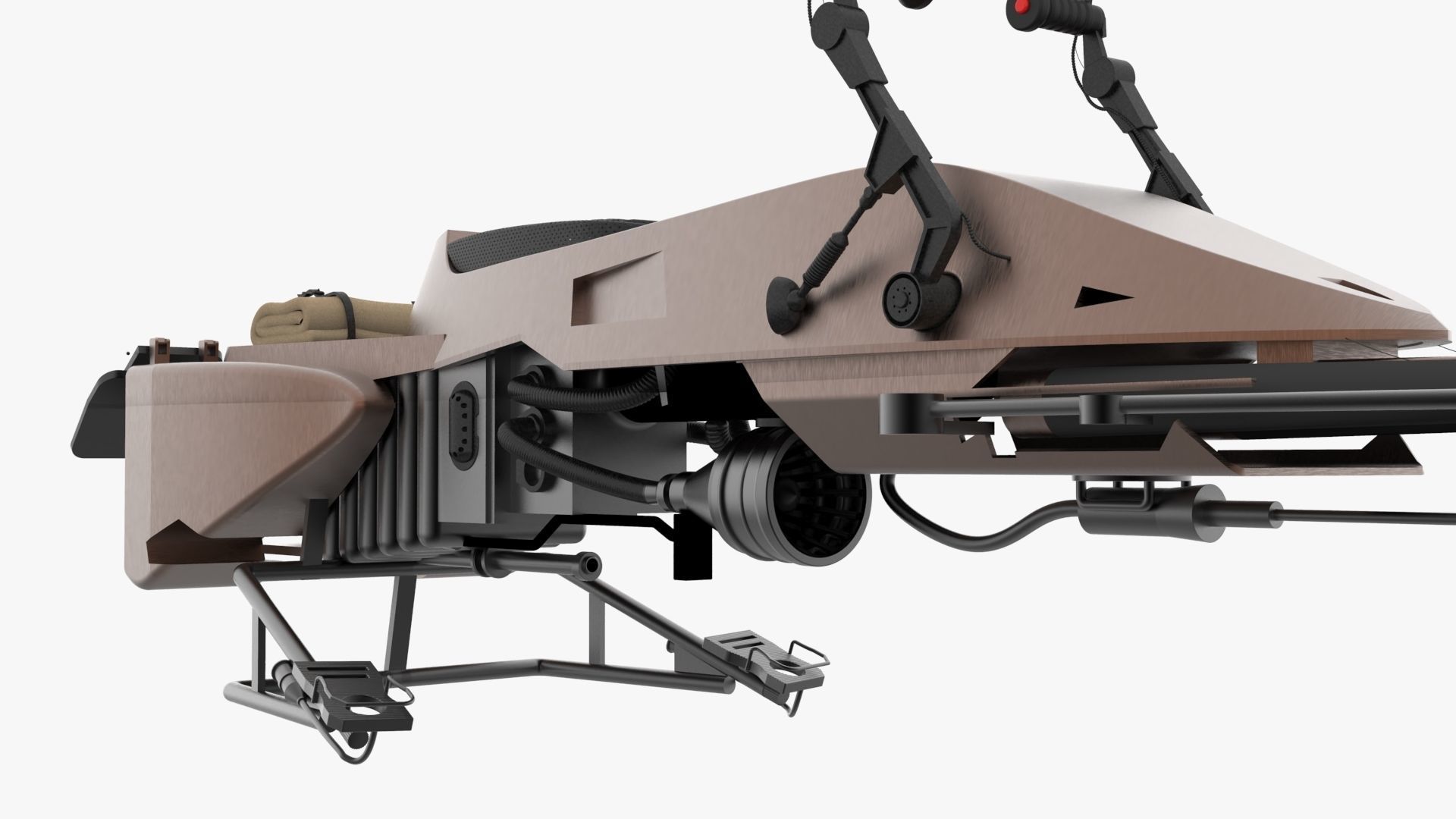 Imperial Speeder Bike from Star Wars 3D model_3