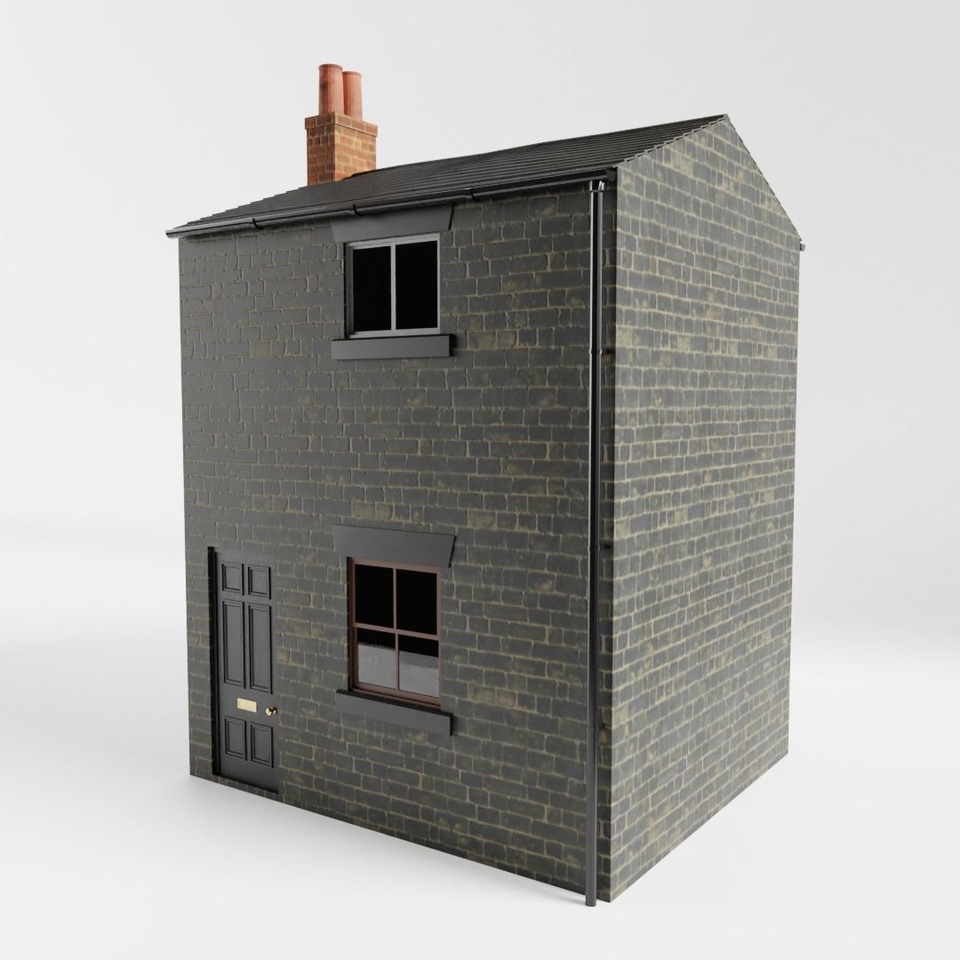 British Row Home 03 3D model_1