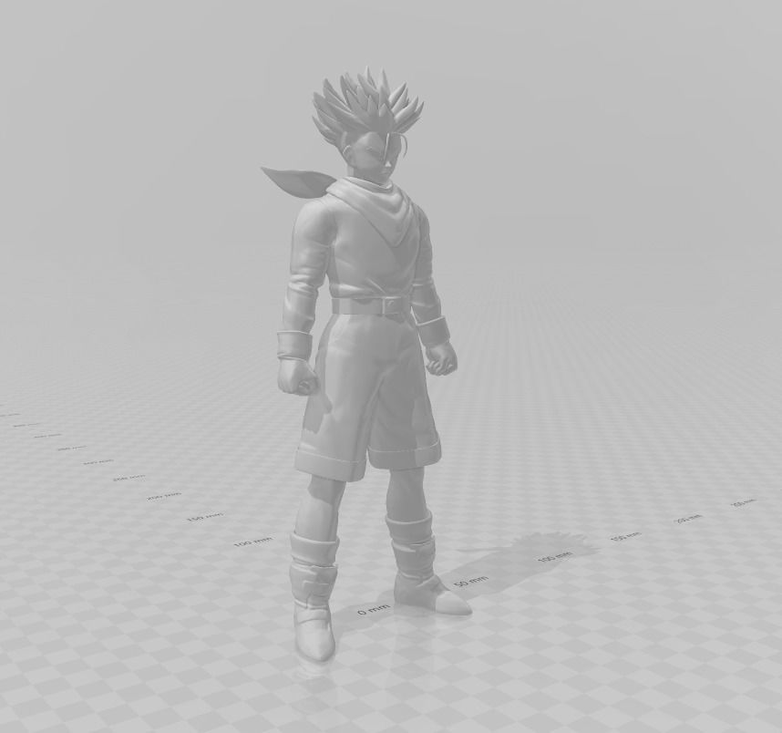 Trunks SSJ Dragon Ball GT 3D Model 3D print model_2