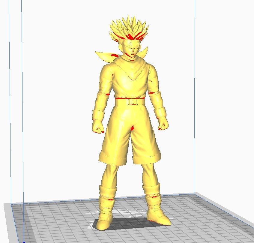 Trunks SSJ Dragon Ball GT 3D Model 3D print model_1