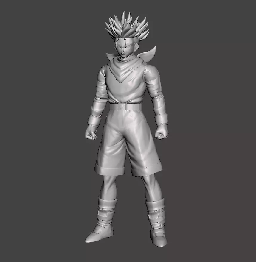 Trunks SSJ Dragon Ball GT 3D Model 3D print model_0