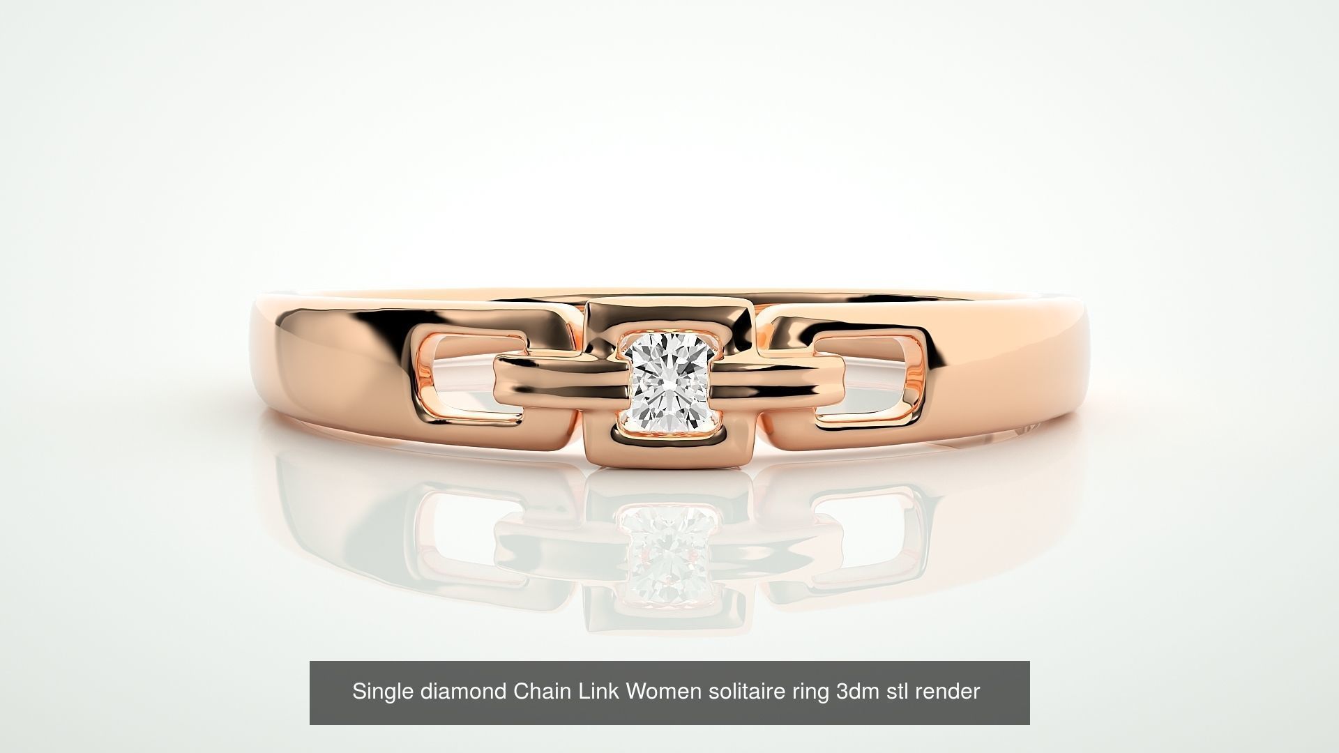 24 Ultra Light Wt Solitaire Ring 3dm stl renders details 3D Model Collection_8