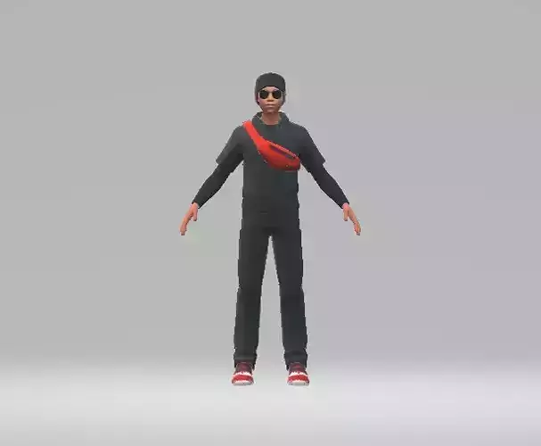 Teenager man in shirt and pants