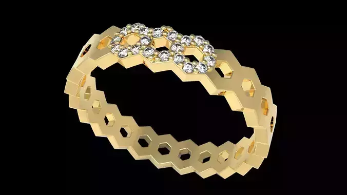 Diamond Ring Honeycomb 