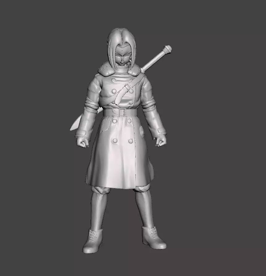 Time Patrol Trunks tie hair 3D Model 3D print model_0