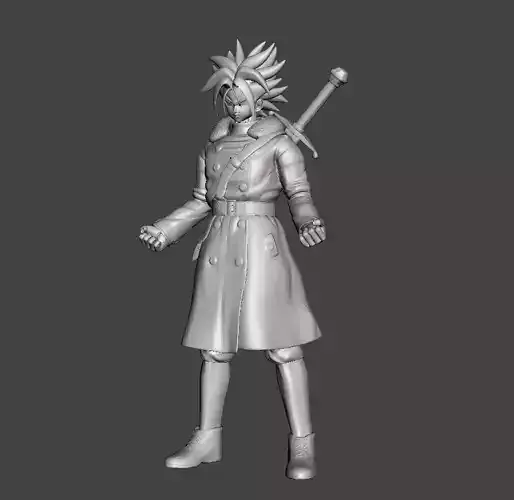 Time Patrol Trunks SSJ 3D Model