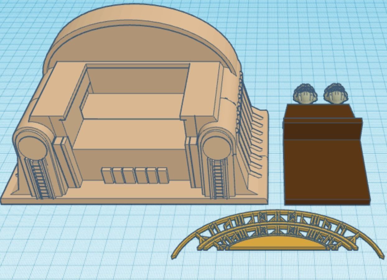 The Book of Boba Fett Throne Updated 3D print model_4
