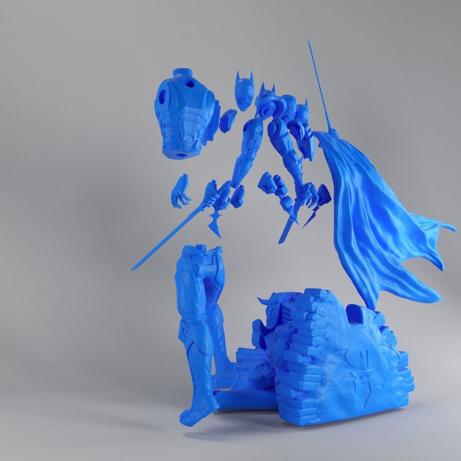 3Dprintstores Batman Samurai Ready To Print 3D model  3D print model_14