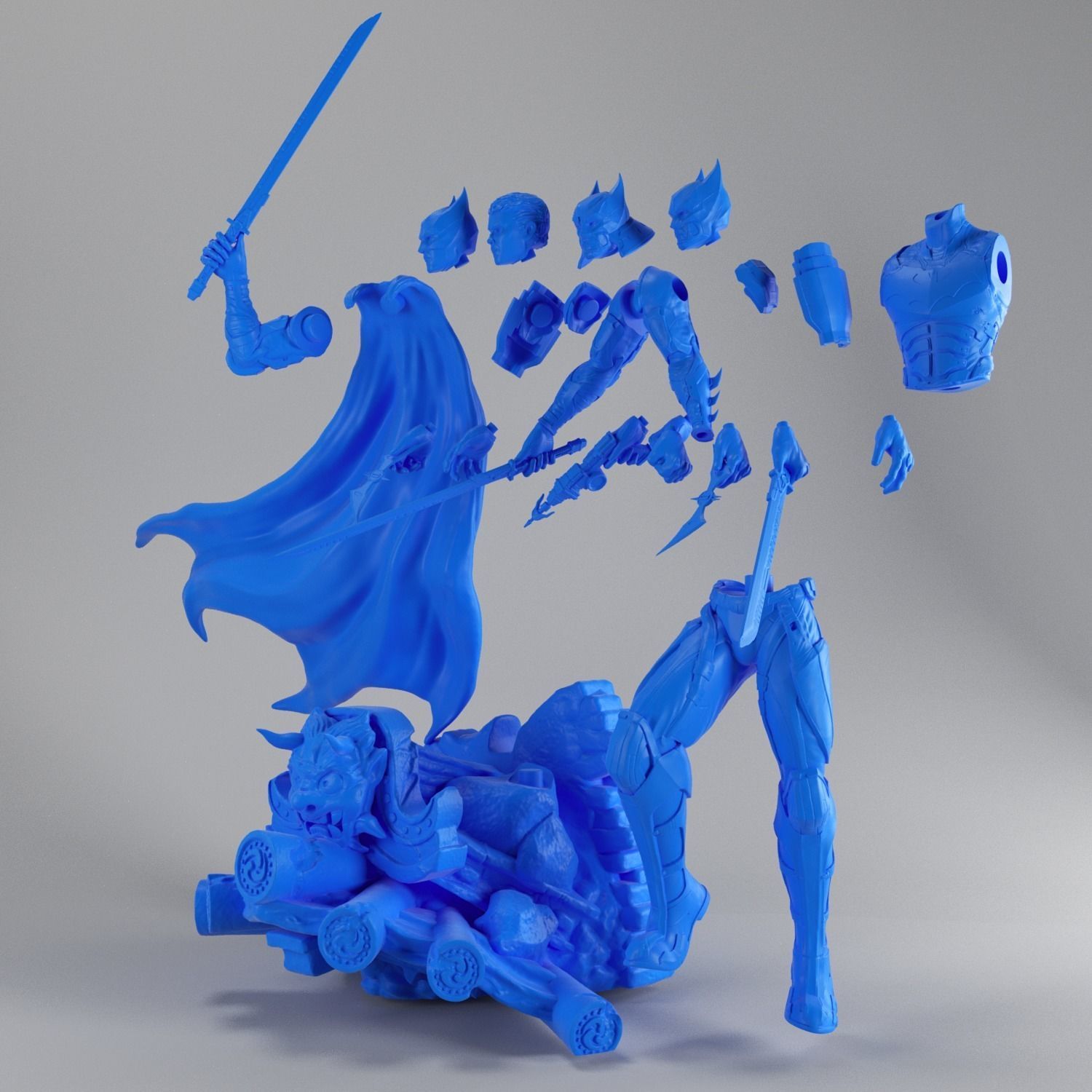 3Dprintstores Batman Samurai Ready To Print 3D model  3D print model_13