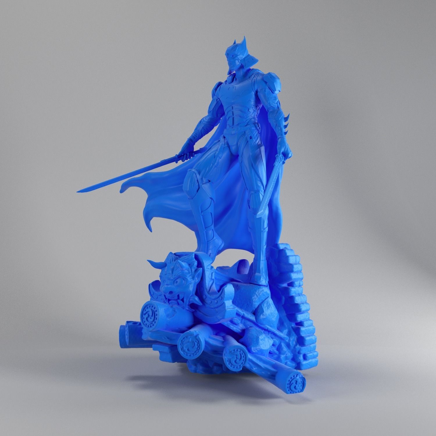 3Dprintstores Batman Samurai Ready To Print 3D model  3D print model_3