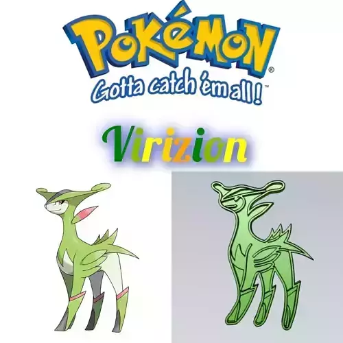 Amazing Pokemon Virizion Cookie Cutter Stamp Cake Decorating 