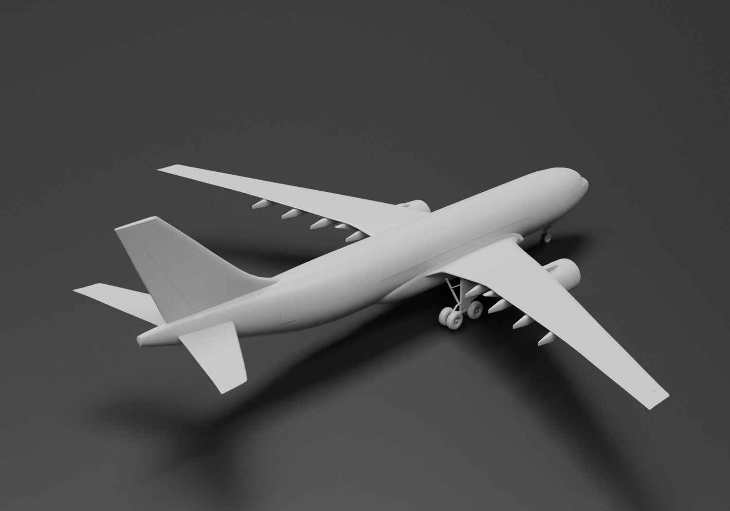 Airbus A300 FedEx Cargo Livery 3D model_5