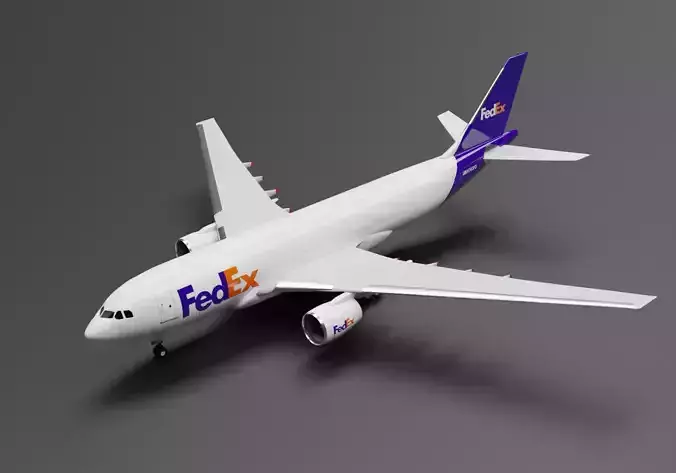 Airbus A300 FedEx Cargo Livery 3D model