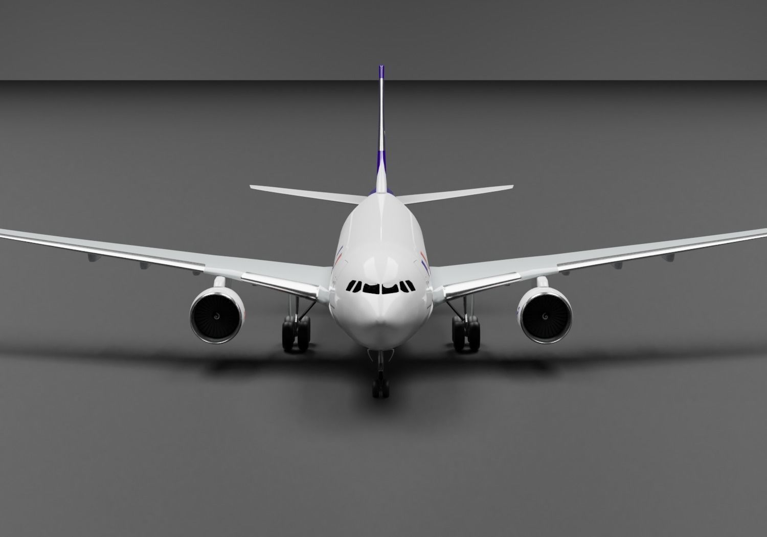 Airbus A300 FedEx Cargo Livery 3D model_1