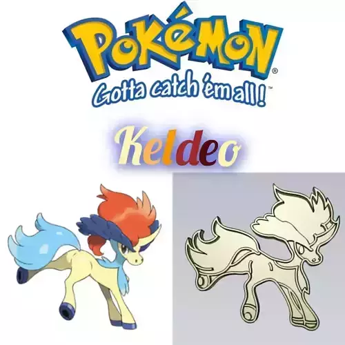 Amazing Pokemon Keldeo Cookie Cutter Stamp Cake Decorating 