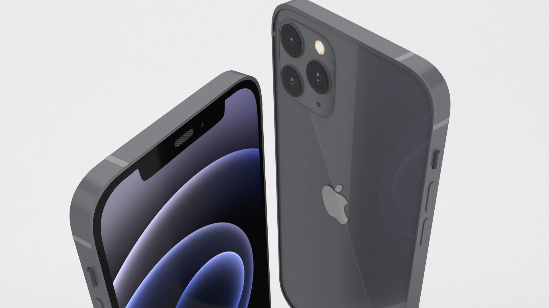 apple iphone 12 collection set 3D model_7