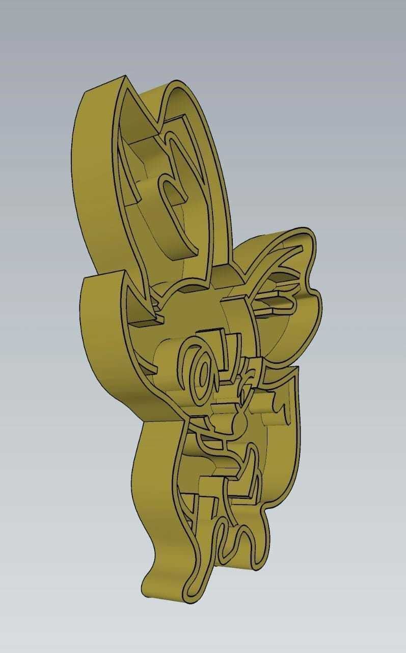 Amazing Pokemon Fennekin Cookie Cutter Stamp Cake Decorating  3D model_3
