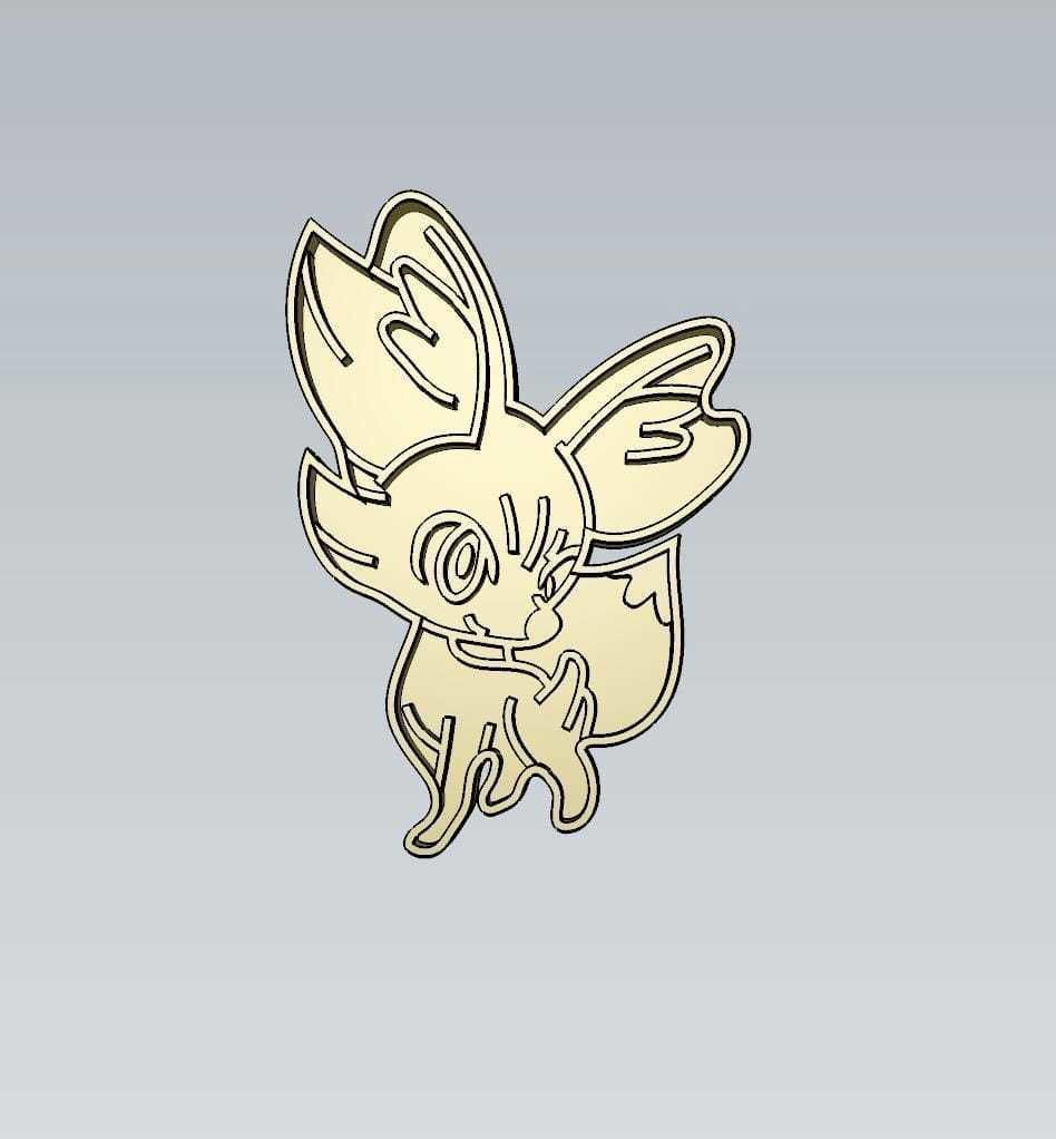 Amazing Pokemon Fennekin Cookie Cutter Stamp Cake Decorating  3D model_1