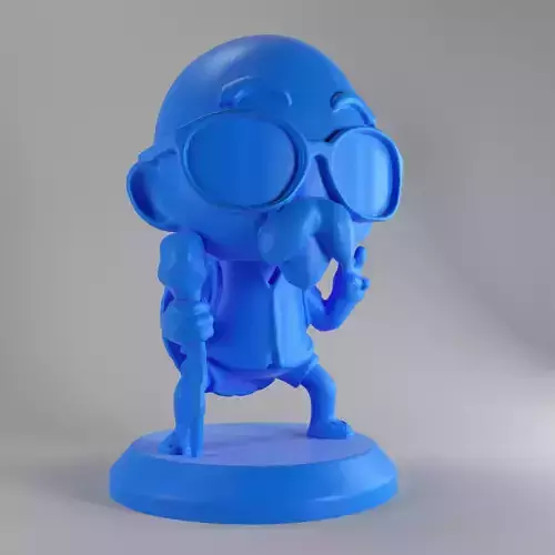 3Dprintstores Master Roshi Dragonball  Chibi Ready To Print 