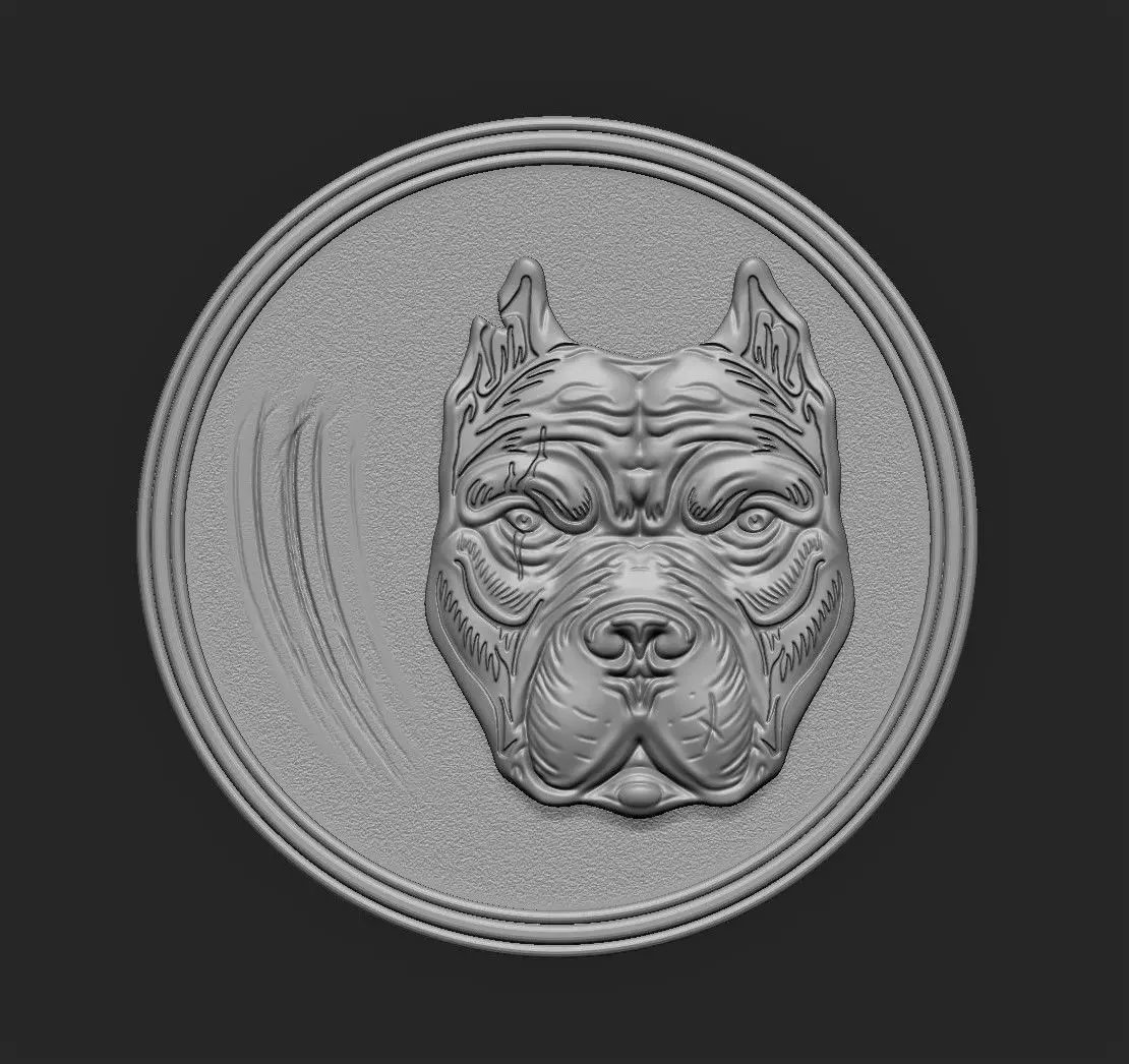 Angry Dog 3D print model_0