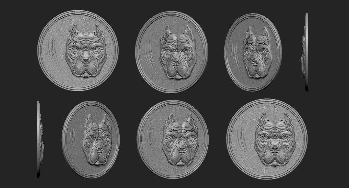 Angry Dog 3D print model_1