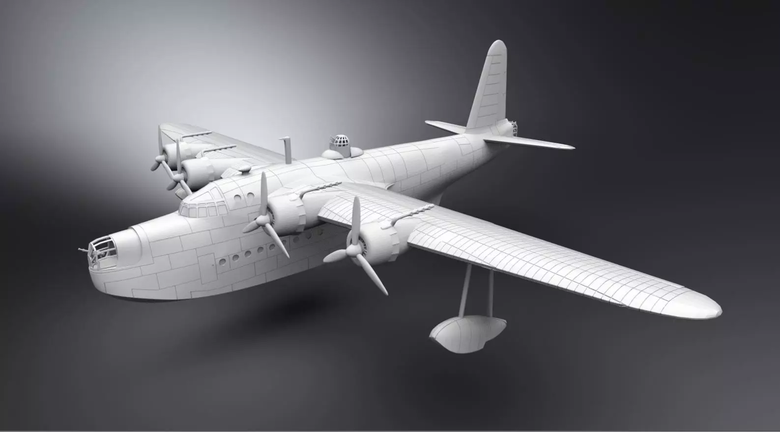 Short Sunderland Scale model 3D print model