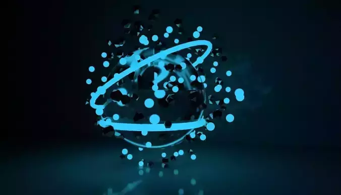 Moghraph globe with dots 3D model
