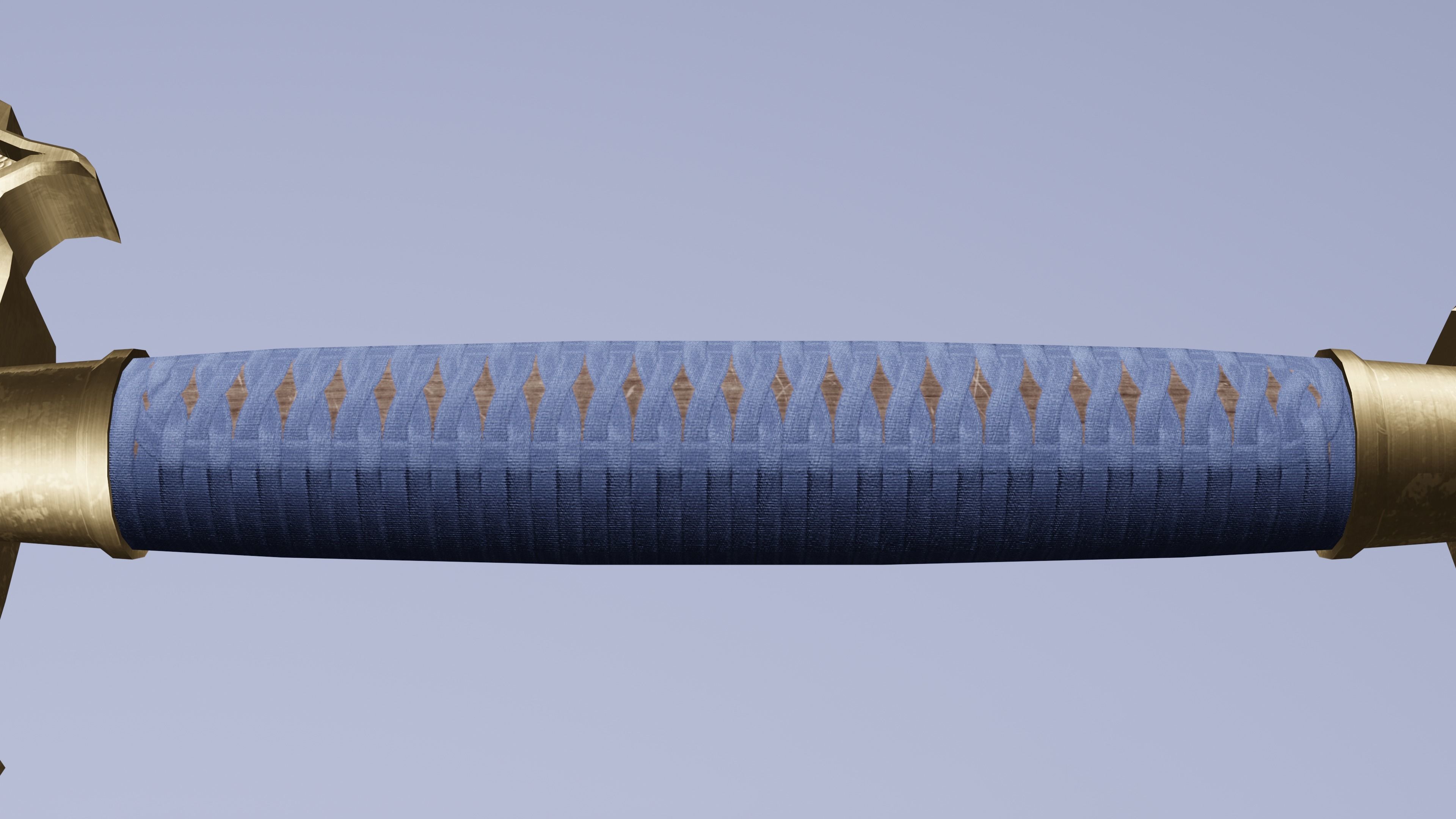 Chinese stylized sword Lowpoly Low-poly 3D model_4