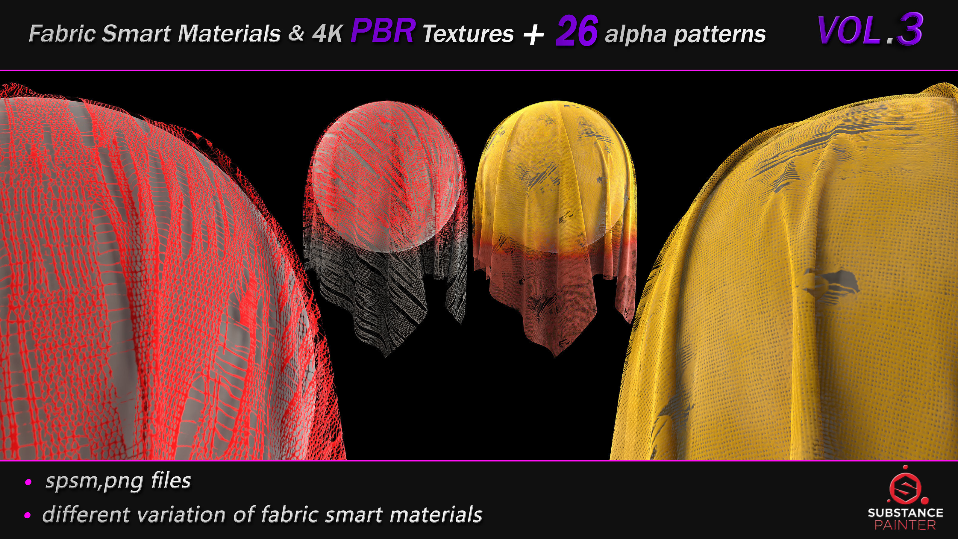 50 Fabric Smart Material Bundle and 4K PBR Texture VOL 03 Texture_20