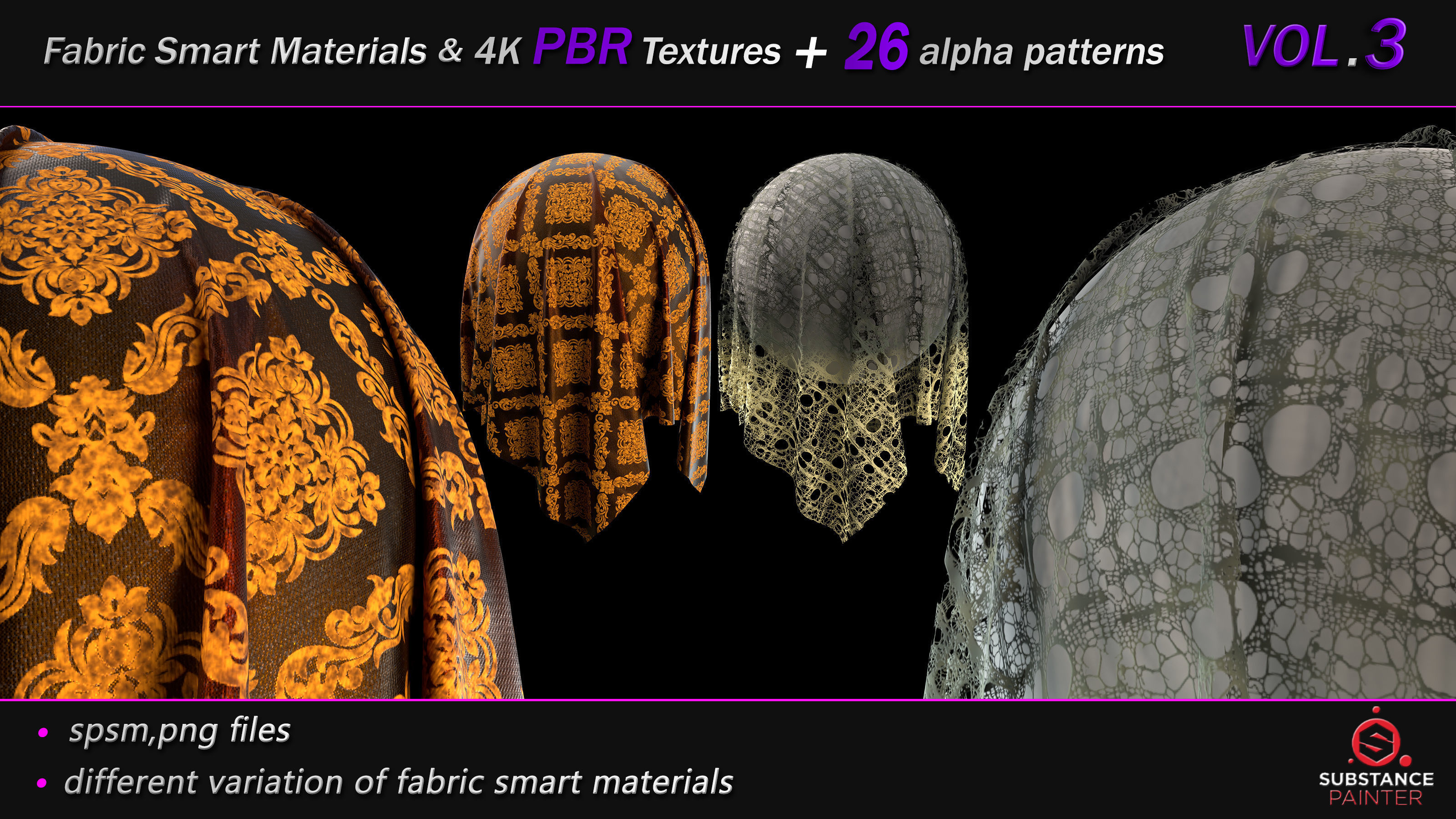 50 Fabric Smart Material Bundle and 4K PBR Texture VOL 03 Texture_21
