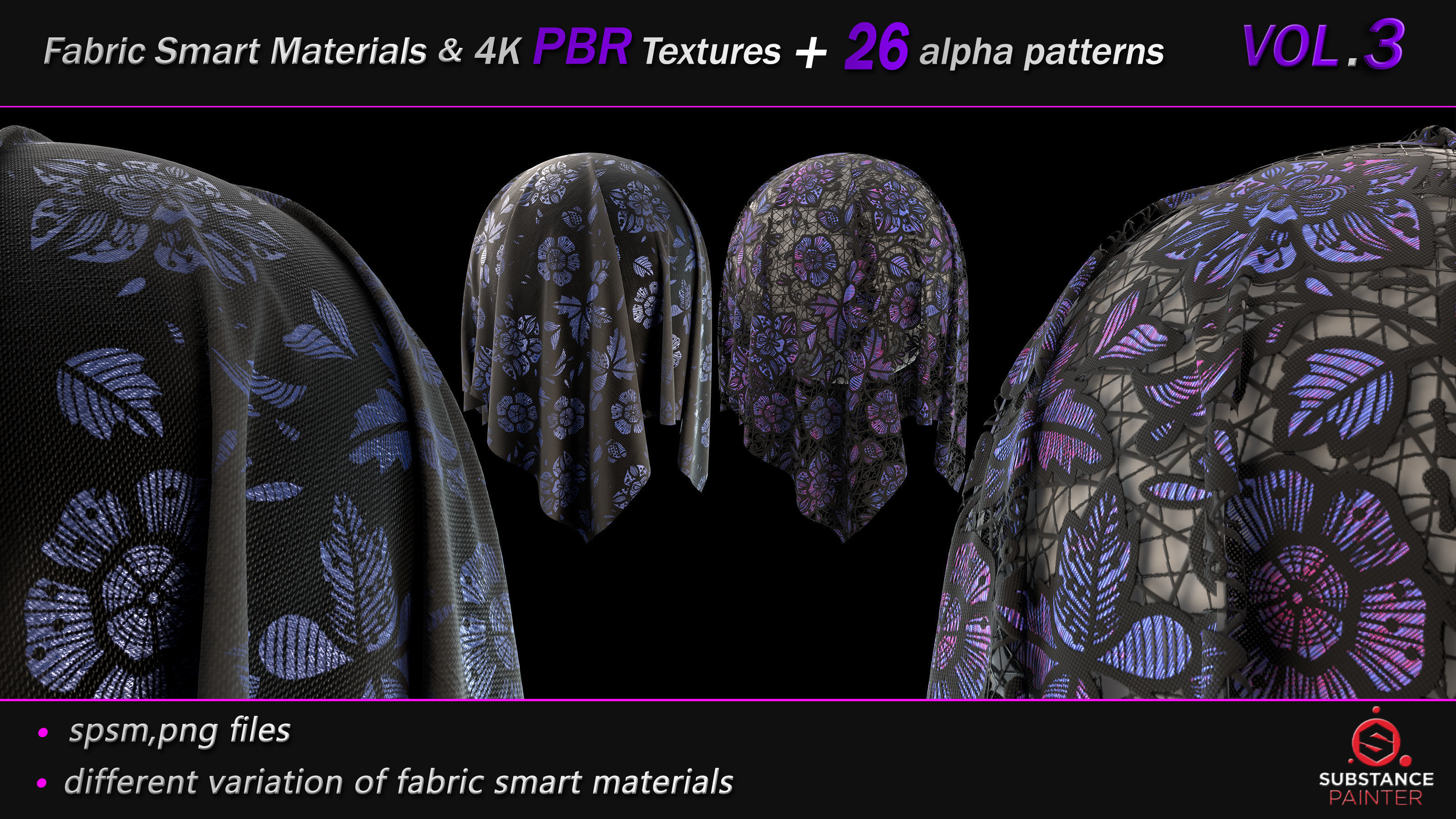 50 Fabric Smart Material Bundle and 4K PBR Texture VOL 03 Texture_8