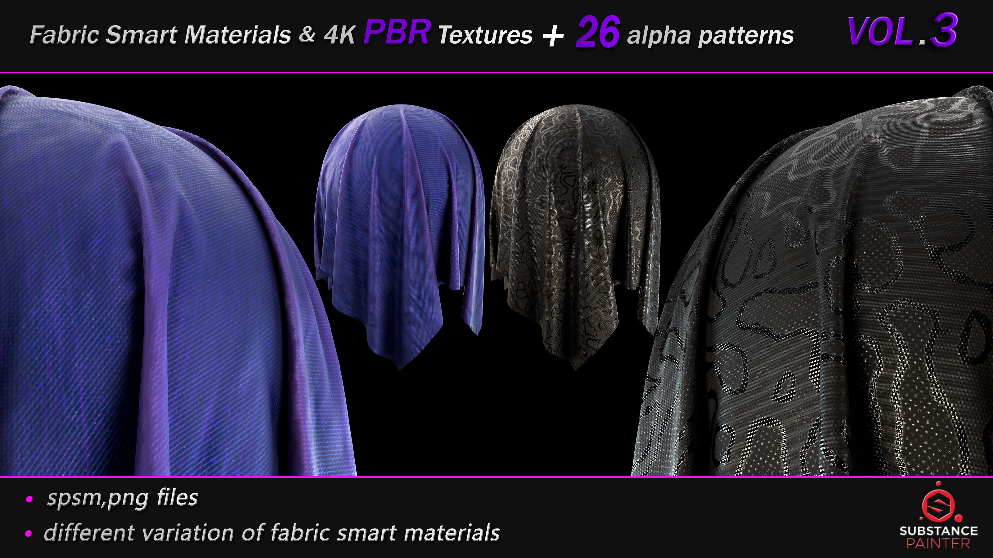 50 Fabric Smart Material Bundle and 4K PBR Texture VOL 03 Texture_11