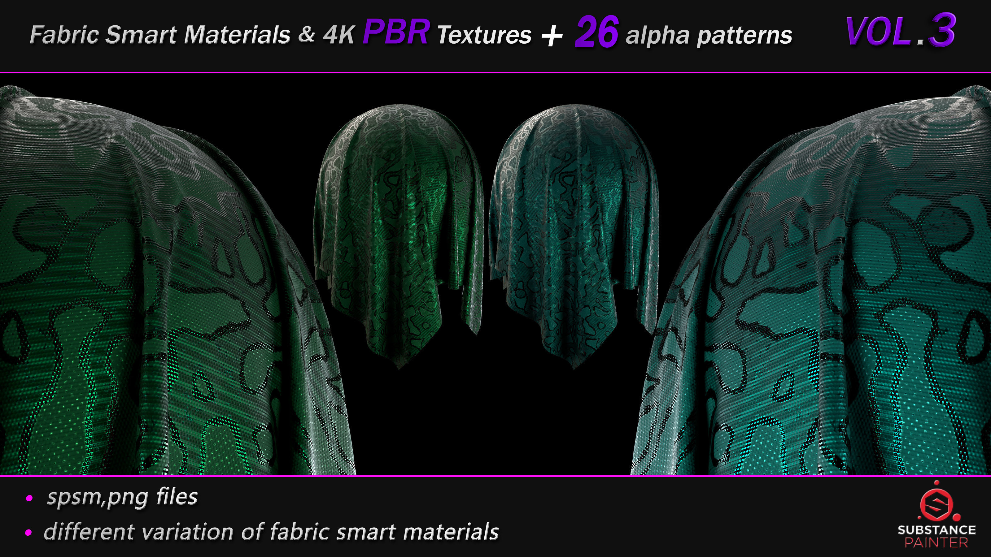 50 Fabric Smart Material Bundle and 4K PBR Texture VOL 03 Texture_6
