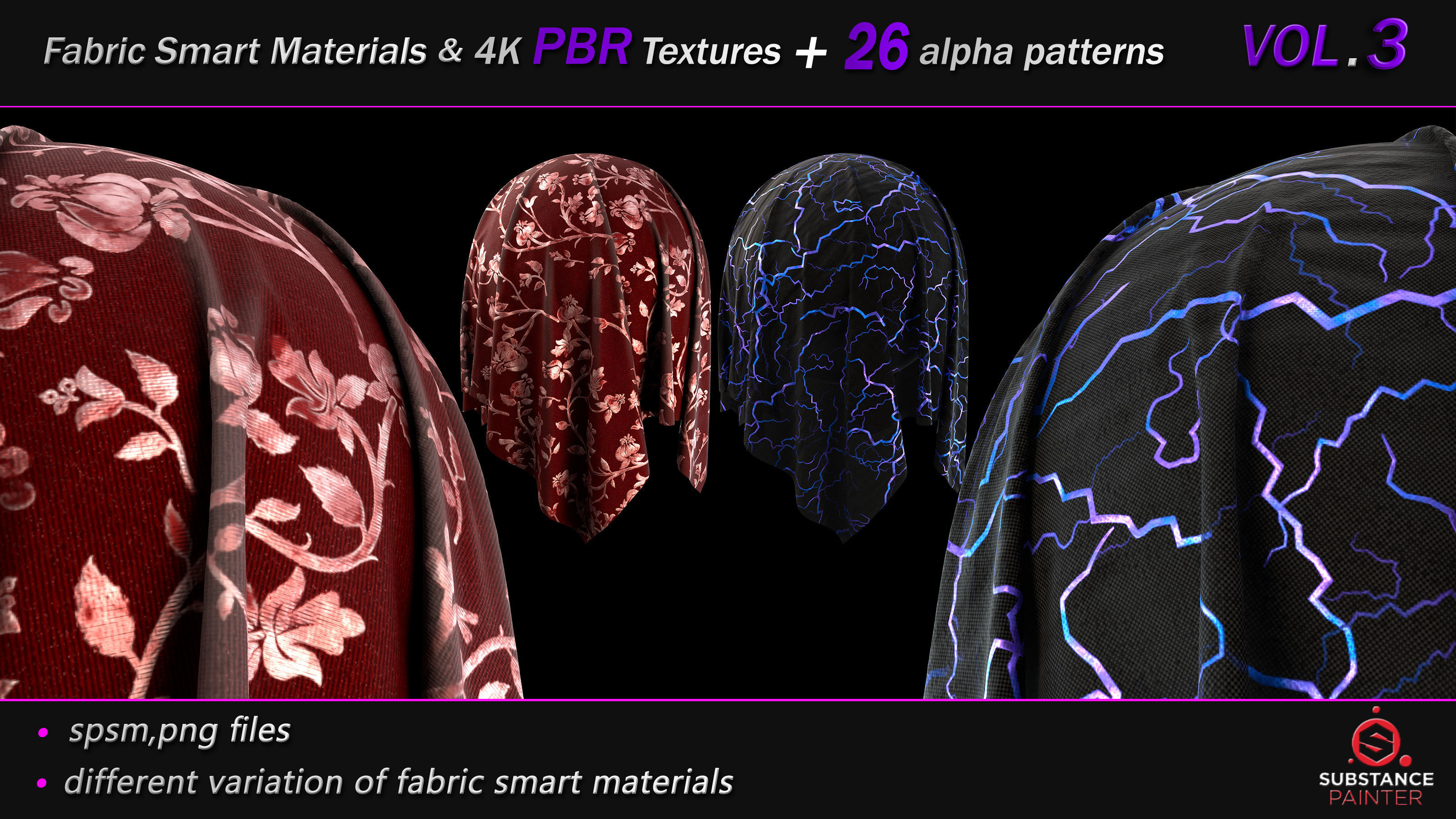 50 Fabric Smart Material Bundle and 4K PBR Texture VOL 03 Texture_17