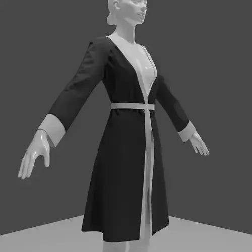 Linen Robe 3d model