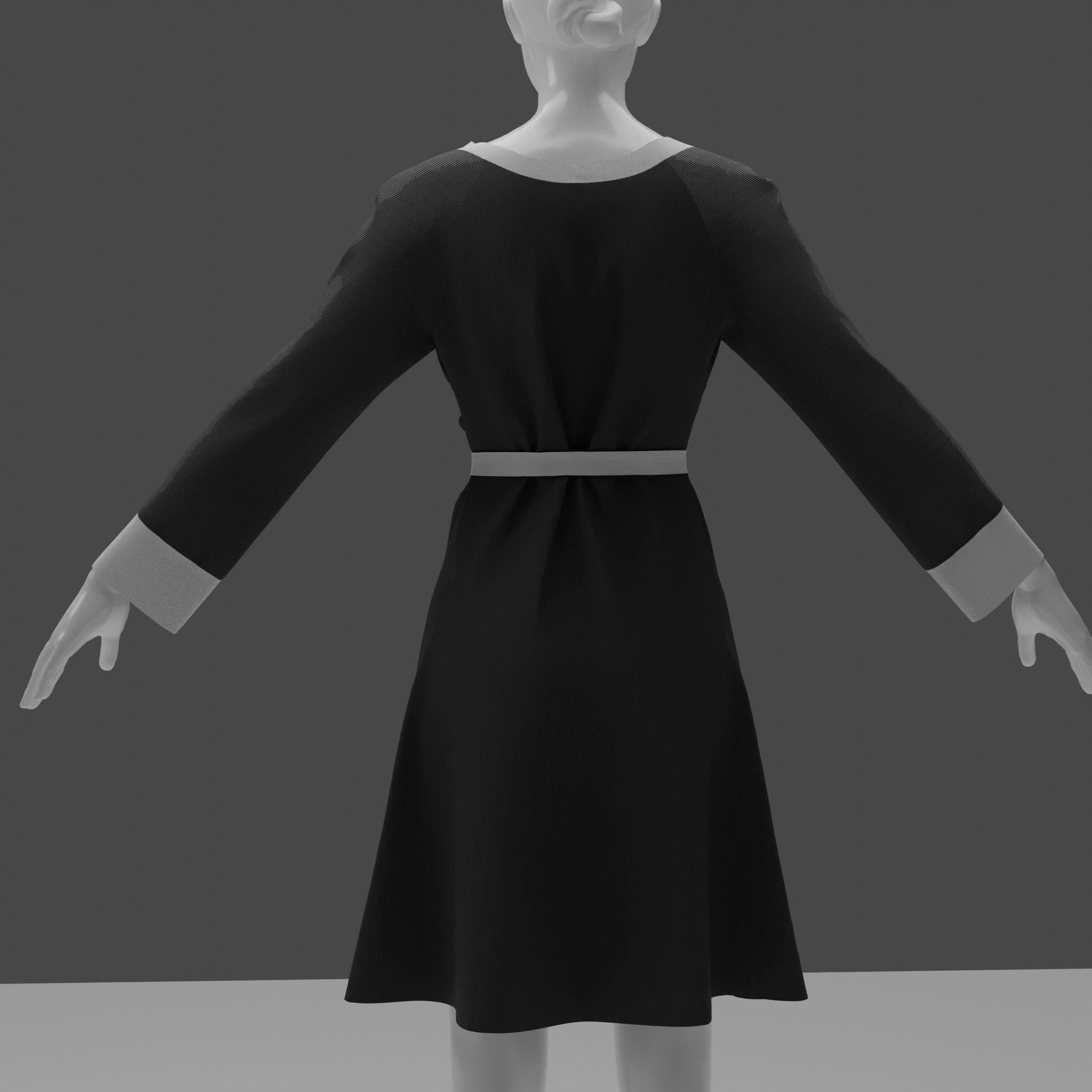 Linen Robe 3d model 3D model | CGTrader
